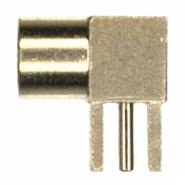 908-24100 Amphenol RF Solder MMCX Through Hole, Right Angle 6GHz