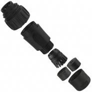 C016 30H006 100 12 Amphenol Sine Systems Keyed Silver Free Hanging (In-Line) Cable Clamp