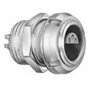 ECP.1S.304.CLL LEMO Gold Panel Mount - Front and Rear Side Nut Keyed Bulk