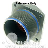 MS3452W20-4P Amphenol Aerospace Operations Panel Mount, Flange N (Normal) Receptacle, Male Pins Fluid Resistant