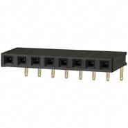 PPPC081LGBN-RC Sullins Connector Solutions 0.100" (2.54mm) 1 Row Solder Through Hole, Right Angle