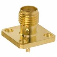 142-0701-631 Cinch Connectivity Solutions SMA Solder Cup Panel Mount, Square Flange 18GHz