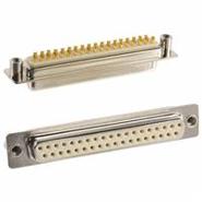 172-E37-203R021 NorComp 37 Positions Solder Cup Signal Receptacle, Female Sockets