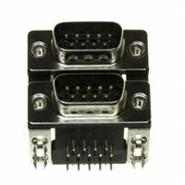 189-009-613R691 NorComp Housing/Shell (4-40) Gold Board Lock, Grounding Indents, Shielded Signal