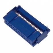 CWR-220-20-0000 CW Industries 0.100" (2.54mm) Free Hanging (In-Line) Gold Receptacle