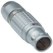 FGG.00.302.CLAD30 LEMO IP50 - Dust Protected Plug, Male Pins Free Hanging (In-Line) Shielded