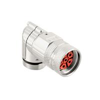 MB1EJN0600 Amphenol Sine Systems 6 (5 Power + PE) Bulk Rotatable, Shielded Free Hanging (In-Line), Right Angle