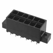 15-97-7124 Molex 2 Rows Mounting Flange Solder Gold