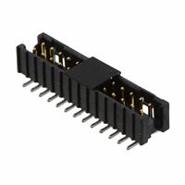 159126-2002 3M Gold 0.079" (2.00mm) Header, Shrouded 2 Rows