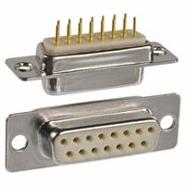 172-E15-213R001 NorComp Receptacle, Female Sockets Housing/Shell (Unthreaded) Gold 2 Rows
