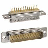 172-E25-113R001 NorComp Grounding Indents Solder Gold Plug, Male Pins