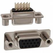 180-015-213R031 NorComp Gold Mating Side (4-40) Receptacle, Female Sockets Shielded