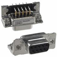 242A17660X Conec 9 Positions Receptacle, Female Sockets Housing/Shell (4-40) Board Lock, Filter