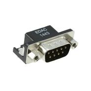 621-009-260-043 EDAC Inc. Plug, Male Pins Gold 2 Rows Mating Side, Female Screwlock (4-40)