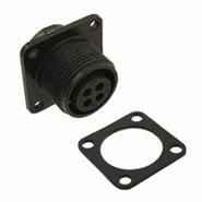 C90-3102R14S-2S Harwin IP67 - Dust Tight, Waterproof Keyed Silver Panel Mount, Flange