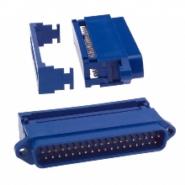 CWR-180-37-0000 CW Industries Gold Signal Housing/Shell (Unthreaded) IDC, Ribbon Cable