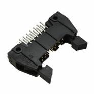 D3314-6202-AR 3M 2 Rows Mounting Flange Header, Shrouded Male Pin