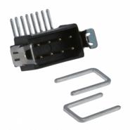 M80-8660822 Harwin 8 Positions Header, Shrouded Strain Relief Clips Solder