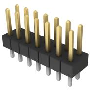 PBC07DAAN Sullins Connector Solutions Male Pin Header, Unshrouded, Breakaway Solder 0.100" (2.54mm)