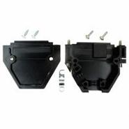 165X11259XE Conec 25 Positions Acrylonitrile Butadiene Styrene (ABS) Two Piece Backshell 45°, 180°