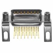 174-E15-111-141 NorComp 15 Positions 2 Rows Gold Solder