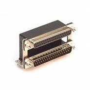 179-037-313R571 NorComp Board Lock, Grounding Indents, Shielded Solder Mating Side, Female Screwlock (4-40) Signal