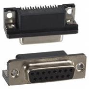 182-015-213R161 NorComp Solder Receptacle, Female Sockets 15 Positions Gold