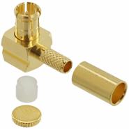 252102-75 Amphenol RF MCX MCX Free Hanging (In-Line), Right Angle Solder