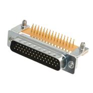 781-M44-113R141 NorComp Signal Board Lock, Grounding Indents Plug, Male Pins Solder
