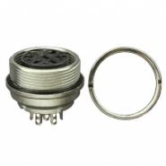 C091 31G006 100 2 Amphenol Sine Systems Bulk Keyed Shielded Receptacle, Female Sockets