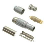 FGG.0B.309.CLAD42Z LEMO G Shielded Free Hanging (In-Line) Gold