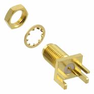 142-4701-801 Cinch Connectivity Solutions Solder Board Edge, End Launch; Panel Mount, Bulkhead 18GHz 50 Ohm
