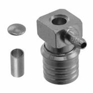 146-0403-107 Cinch Connectivity Solutions QMA 50 Ohm Solder Free Hanging (In-Line), Right Angle
