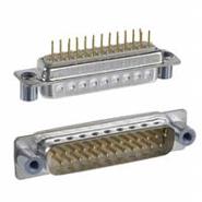 172-025-112-031 NorComp 25 Positions 2 Rows Gold Plug, Male Pins