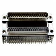 179-037-413R491 NorComp Gold Housing/Shell (4-40) Signal Board Lock, Grounding Indents, Shielded