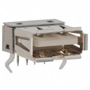 896-43-004-90-000000 Mill-Max Tray USB Type A Connectors Through Hole, Right Angle, Horizontal Receptacle