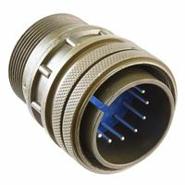 97-3106A-24-19P Amphenol Free Hanging (In-Line) Silver N (Normal) 12 Positions