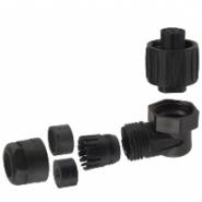 C016 10F006 000 12 Amphenol Sine Systems Cable Clamp Plug for Female Contacts Free Hanging (In-Line), Right Angle Bulk