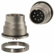 C091 31C008 100 2 Amphenol Sine Systems Receptacle, Male Pins IP65/67 - Dust Tight, Water Resistant, Waterproof Bulk Keyed