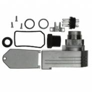 C091 31K008 100 2 Amphenol Sine Systems Keyed Shielded, Strain Relief Free Hanging (In-Line), Right Angle Bulk