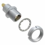 EEG.00.304.CLL LEMO 4 Positions Gold Panel Mount, Flange - Front Side Nut Shielded