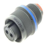 MS3456W12S-3S Amphenol Aerospace Operations Silver Fluid Resistant Free Hanging (In-Line) 2 Positions