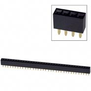 PPPC351LFBN-RC Sullins Connector Solutions Header Female Socket 0.100" (2.54mm) Solder